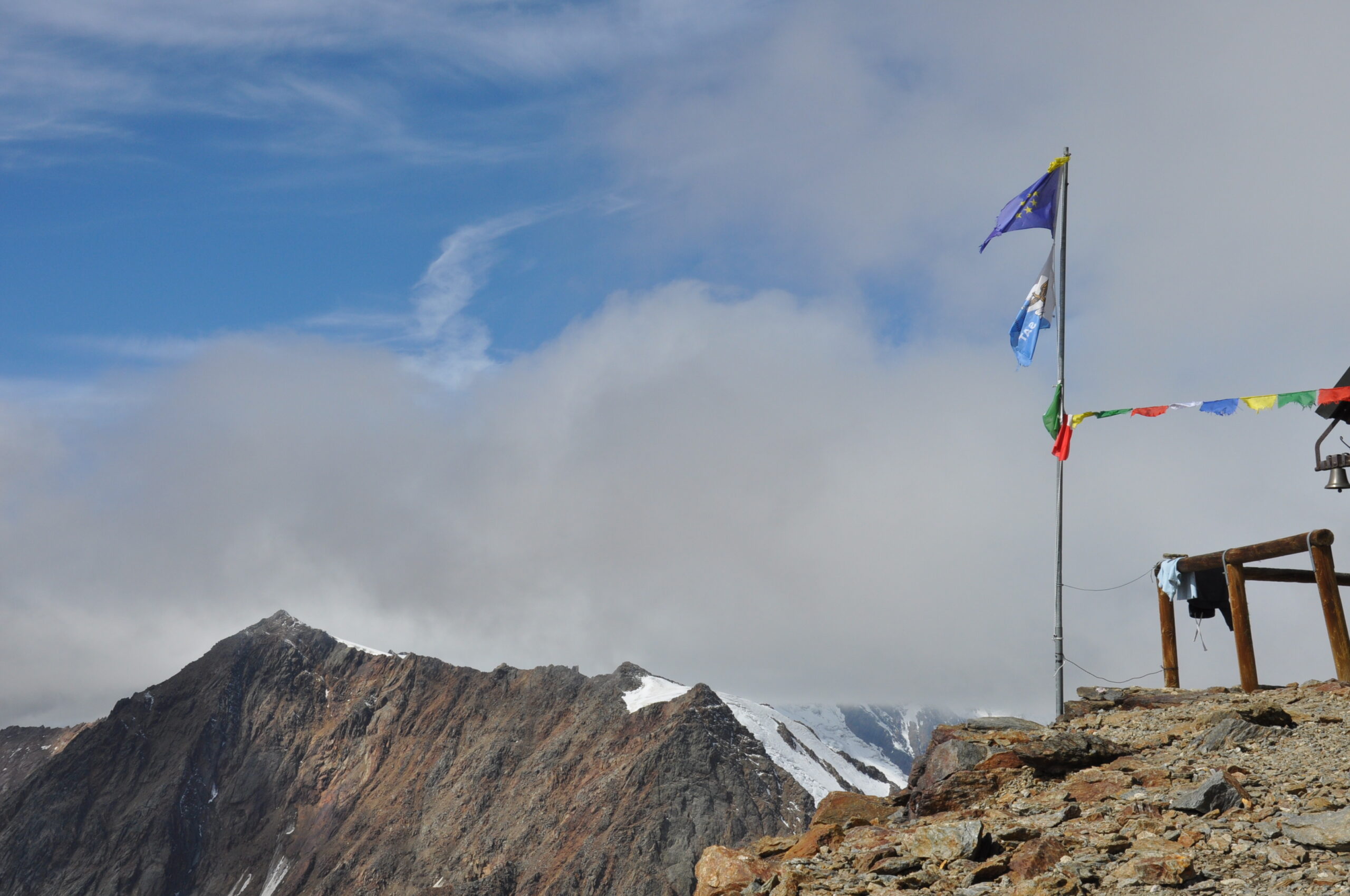 La Punta Taviela dal Rifugio Mantova (Percorso 13 cime)