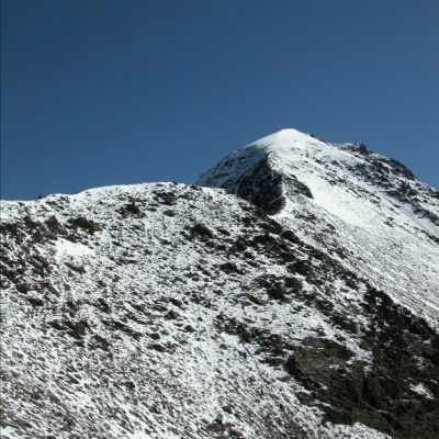 La cresta terminale del Monte Pasquale dalla Val di Rosole